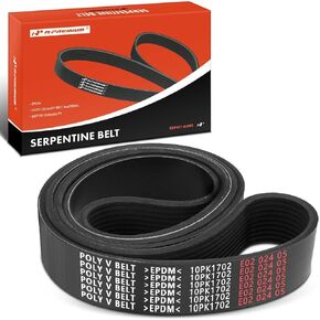 A-Premium Engine Serpentine Drive Belt Compatible with Mack, Kenworth & Peterbilt Cars - LEU 2008-2010, MRU 2009, W900 1999-2000/2002-2003, 387 2002-10.8L 14.9L, Replace# 20927805