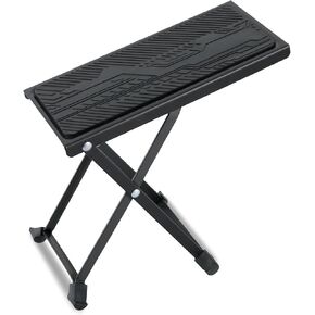 EASTROCK Guitar Foot Stool Height Adjustable Folding Guitar Foot Rest Made of Solid Iron Guitar Foot Stand for Classical Guitar