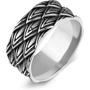 HZMAN Dragon Ring for Men Retro Gothic Stainless Steel Biker Ring
