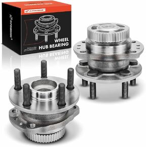 A-Premium 2 x Rear Wheel Bearing and Hub Assembly Compatible with Dodge Plymouth Chrysler - 1996-2000 - Town Country, Grand Caravan, Grand Voyager, Voyager, with Rear Drum & 14 inche Wheel