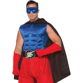 Rubies Adult Forum Superhero Muscle Chest Costume Shirt, As Shown, One Size