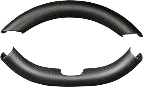 1PCS Carbon Fiber Steering Wheel Embedded Cover Fit for Tesla New Refreshed Model 3 Highland Performance (2024+) Interior Steering Wheel Cover Wrap (Matte Black Upper 1pcs) in Saudi Arabia