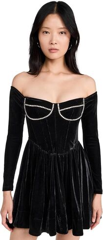 Bardot Women's Emelyn Velour Mini Dress in Saudi Arabia