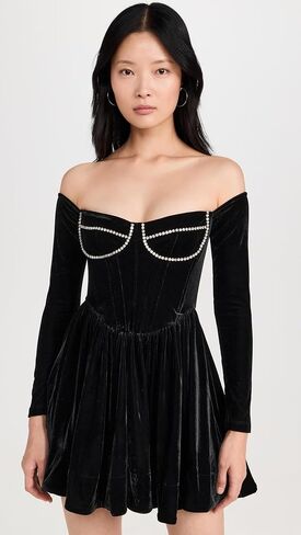 Bardot Women's Emelyn Velour Mini Dress in Saudi Arabia