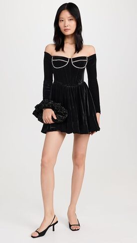 Bardot Women's Emelyn Velour Mini Dress in Saudi Arabia
