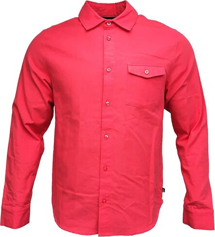 Nike Men's Flannel Shirt 100% Cotton SB Flannel Skate Top Light Fusion Red (Medium) in Saudi Arabia