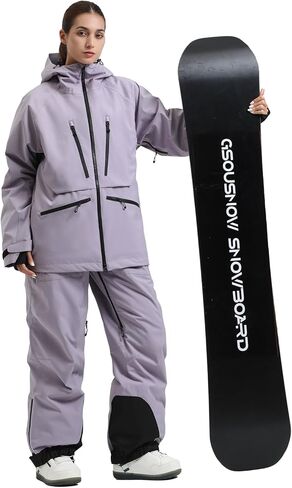 IMPHUT رجل على الجليد سترة فضفاض المرأة سترة تزلج معزولة مقاوم للماء يندبروف الثلوج ملابس خارجية الشتاء معطف مقنع in Kuwait