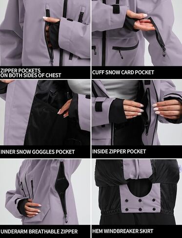 IMPHUT رجل على الجليد سترة فضفاض المرأة سترة تزلج معزولة مقاوم للماء يندبروف الثلوج ملابس خارجية الشتاء معطف مقنع in Kuwait