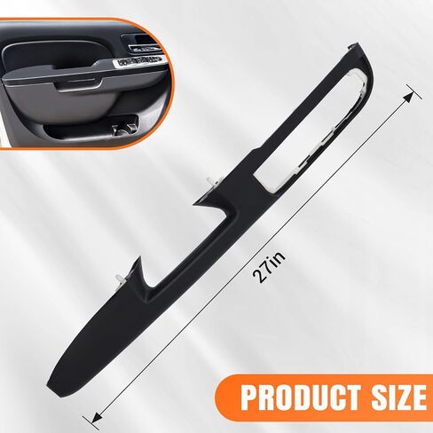 80994 Front Driver Side Door Armrest Repair with Door Release Handle Above Armrest Compatible with 2010-2014 Chevy GMC - Avalanche Suburban Silverado Sierra 1500 2500 HD 3500 HD Yukon (Black) in Saudi Arabia