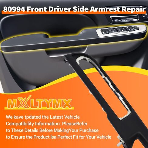 80994 Front Driver Side Door Armrest Repair with Door Release Handle Above Armrest Compatible with 2010-2014 Chevy GMC - Avalanche Suburban Silverado Sierra 1500 2500 HD 3500 HD Yukon (Black) in Saudi Arabia