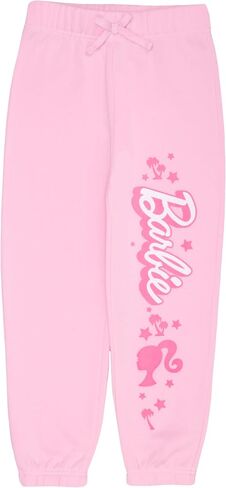 Barbie Girl's 2-Piece Fleece Matching Set Logo Graphic Print - Pullover Hooded Sweatshirt and Joggers Bundle for Kids in Saudi Arabia