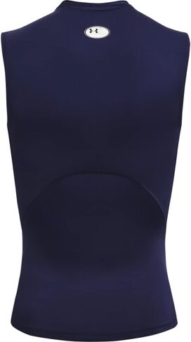 Under Armour Big & Tall HeatGear Armor Comp بلا أكمام أسود/أبيض 4XT in Saudi Arabia