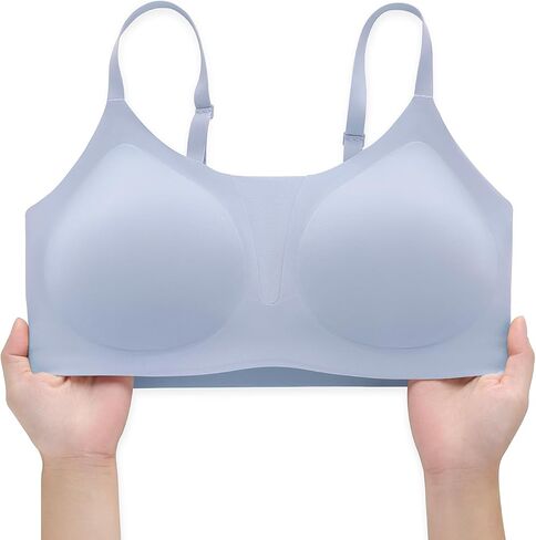 Women's Bra No Underwire Seamless Tshirt Bra Pullover Wireless Bra V Mesh Comfort Bralette Full Coverage Everyday Bras in Saudi Arabia