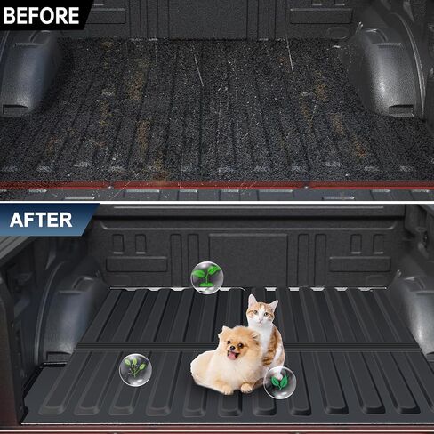 Truck Bed Mat for 2015-2025 Ford F-150/ F150, Includes 22-24 Lightning Crew/Super Crew,5.5FT Heavy Duty Truck Bed Mat,All Weather TPE Bed Mat for Ford F-150 Accessories in Saudi Arabia