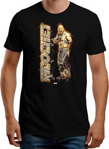 AEW Ricochet - Defeat Gravity (Amazon Exclusive) T-Shirt in Saudi Arabia