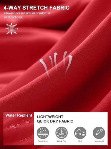 شورت G Gradual غير رسمي للرجال مقاس 7 بوصات شورت جولف خفيف الوزن للرجال قابل للتمدد مع 3 جيوب شورت عمل سريع الجفاف وجيد التهوية باللون الأسود المموه in Kuwait