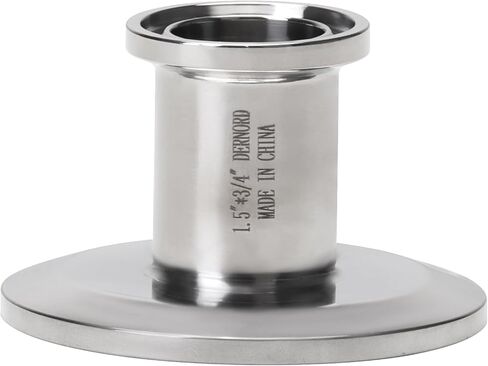 DERNORD Sanitary Concentric Reducer Tri Clamp Clover Stainless Steel 304 Sanitary Fitting End Cap Reducer (Tri Clamp Size: 3 inch x 2.5 inch) in Kuwait
