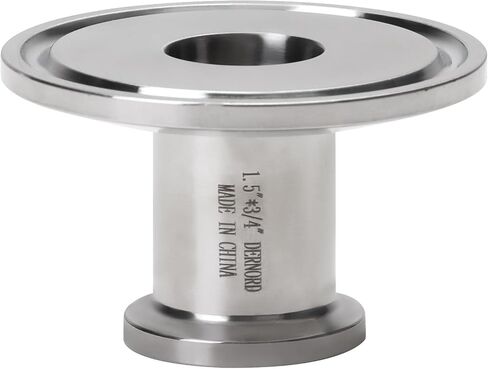 DERNORD Sanitary Concentric Reducer Tri Clamp Clover Stainless Steel 304 Sanitary Fitting End Cap Reducer (Tri Clamp Size: 3 inch x 2.5 inch) in Kuwait
