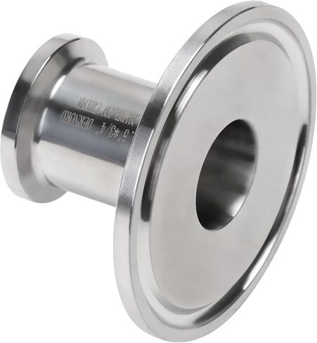 DERNORD Sanitary Concentric Reducer Tri Clamp Clover Stainless Steel 304 Sanitary Fitting End Cap Reducer (Tri Clamp Size: 3 inch x 2.5 inch) in Kuwait
