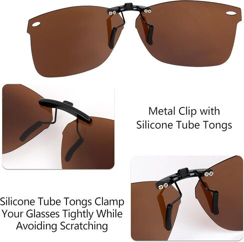 Polarized CLIP-ON Sunglasses for RAY-BAN RB5228 RX5228 in Kuwait