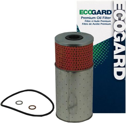 ECOGARD X3056 Premium Cartridge Engine Oil Filter for Conventional Oil Fits Mercedes-Benz 300D 3.0L DIESEL 1976-1985, 300SD 3.0L DIESEL 1978-1985, 240D 2.4L DIESEL 1977-1983 in Saudi Arabia