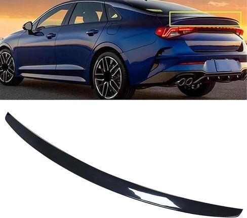 غطاء جناح سبويلر خلفي من MotorFansClub مناسب لكيا K5 2021 2022 2023 غطاء جناح سبويلر (أسود لامع) in Kuwait