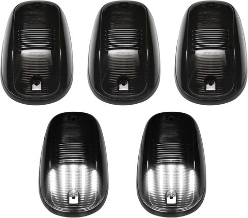 5PCS Amber Smoke Lens LED Cab Roof Marker Lights Compatible with 2003-2018 RAM1500 2500 3500 2011-2018 RAM4500 5500 Pickup Truck Roof Top Running Lights in Kuwait