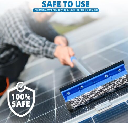 Solar Panel Cleaner 32oz (Makes 150 Gallons) - 20X Strength Super Concentrated Glass & Solar Panel Cleaning, Industrial Grade Streak-Free Fast Dry Remove Oils, Water Spots, Dust, Droppings in Saudi Arabia