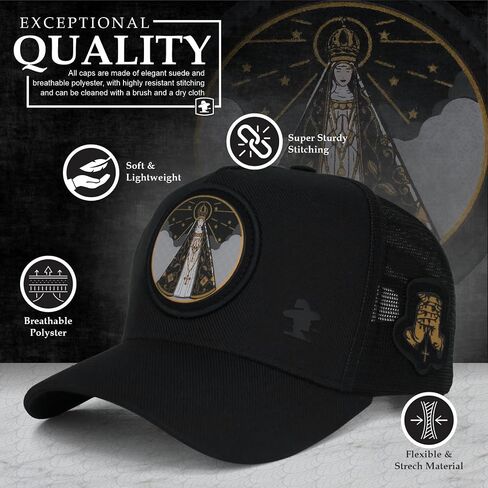 Sacudido's | Trucker Cap Our Lady of The Immaculate Conception Aparecida - Snapback Hats, Adjustable, Unisex, Faith in Saudi Arabia