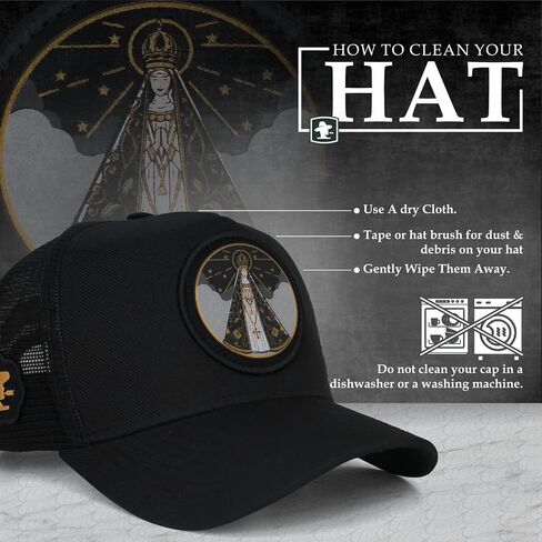 Sacudido's | Trucker Cap Our Lady of The Immaculate Conception Aparecida - Snapback Hats, Adjustable, Unisex, Faith in Saudi Arabia