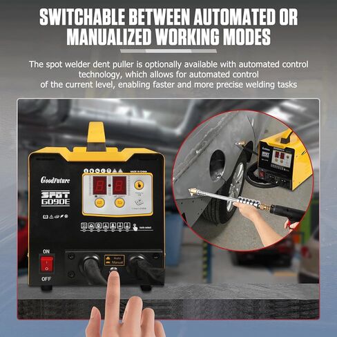 220V Stud Welder Dent Repair Kit, 3KW Car Body Dent Repair Puller with 7 Welding Modes for Car Dent Repair(European,220V) in Kuwait