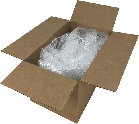 غلاف مبطن بفقاعات مثقوبة من Amazon Basics - متوسط ​​5/16 بوصة، 24 بوصة × 100 قدم طويلة in Kuwait
