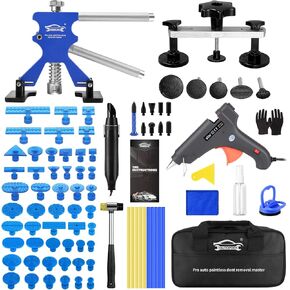 PDR Paintless Dent Repair Kit, Car Dent Remover Tools Comes with Glue Remover Dent Puller Repairs 90% of Dents on Car Body Removing Include Big Dents, Small Dents,Dings and Hail Damage