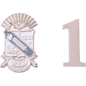 Desert Cactus Phi Beta Sigma Lapel Pin PBS Gomab D9 Divine 9 Cross Over Initiation Enamel Fraternity Formal Wear Blazer Jacket (Line Number Pin Set - #1)