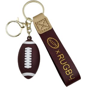 Football Keychain Gift 3D Rugby key chain for man sport
