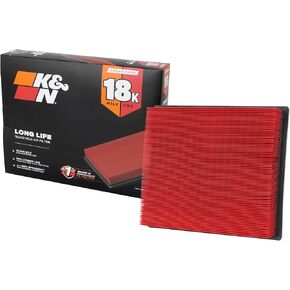 K&N Engine Air Filter: Long Life 18,000 Mile Replacement Air Filter: Compatible with 2014-2019 Toyota Truck and SUV V6/V8 (Tundra, Tacoma, Sequoia), KNA-5017