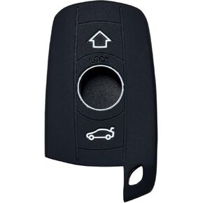 Key Fob Cover for BMW X5：3 Buttons Silicone Key Fob Remote Case Fit for BMW 1 3 5 6 Series X1 X5 3.0si X6 M3 M5 330xi 323i 325i 328i 335i 330i 325xi Sedan 525i 530i 550i 525xi 528i Z4 2004-2018丨(Blue)