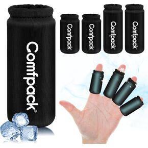 Finger Ice Pack Sleeves, 4PCS Finger Toe Thumb Cold Gel Ice Packs, Reusable Hot Cold Compression Finger Ice Packs for Arthritis, Swelling, Trigger Finger, Finger & Toe Injuries, Gout, Sprain