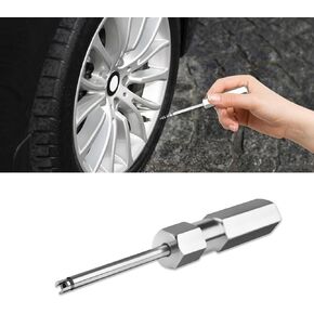 Valve Core Removal Tool, Tire Valve Stem Puller Rod Tool, No Scratch Car Valve Core Removal Single Head Tire Repair Tools, Universal Tire Repair Tools for Schrader Valve Cores (4 Inches)