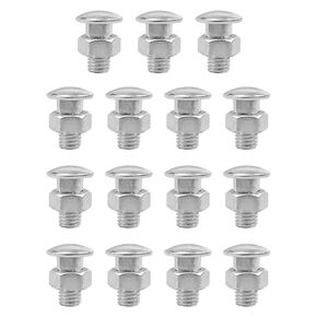 28Pcs Stainless Bumper Bolts Fit for Chevrolet Chevy II El Camino Malibu Chevelle 1964-1972 Some Models, 7/16" Thread Rear Front Bumper Bolt Replace 4A00080-A, 14 Bolts & 14 Nuts