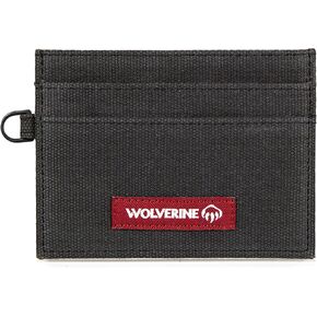 WOLVERINE Men's RFID Blocking Rugged Card Case Wallets and Money Clips (Avail in Cotton Canvas Or Leather)