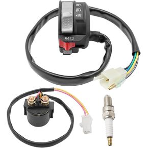 M MATI Start Stop Headlight Switch & Starter Solenoid Relay & Spark for Yamaha Warrior 350 96-01 Kodiak 400 93-95 Big Bear 350 95-96 MOTO4 350 95 4GB-83973-09-00 4GB-83973-01-00 4KD-81940-00-00