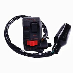 Left Handlebar Switch Start Kill Stop Headlight 35200-HA6-681 Compatible with Honda ATC250SX 1985 1986 1987 35200-HA6-003 35200-HA6-013