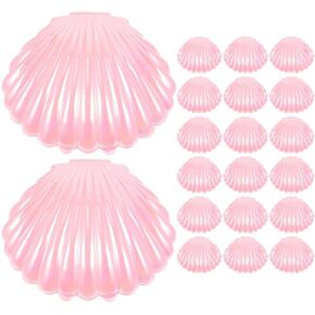 BESTOYARD Novelty Boxes 20Pcs Sea Shells Candy Boxes Seashell Party Favor Containers Jewelry Storage Holders Shell Shaped Boxes