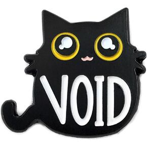 Void Black Cat Enamel Lapel Pin