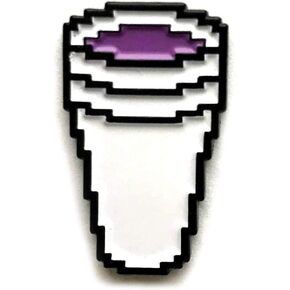 8 Bit Double Cup Lean Enamel Pin, Codeine Styrofoam Promethazine Purple Drank