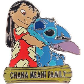 Disney Pin - Lilo and Stitch - Hug Ohana Means Family