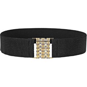 Wide Elastic Belt Women, Invisible Elastic Belt Stretch Waist Belt Cinch Belt Trimmer Stretch Waistband for Dresses
