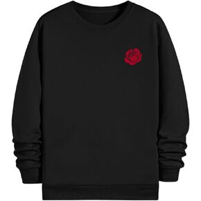 GORGLITTER Men's Graphic Sweatshirts Long Sleeve Crewneck Sweatshirt Drop Shoulder Pullover Tops