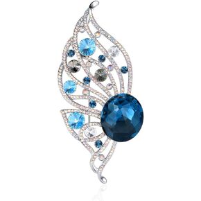 RAINBOW BOX Butterfly Brooches for Women with Austria Crystal, Rhinestone Women's Brooches & Pins